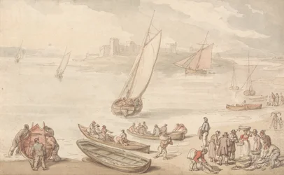 Fischverkauf am Strand